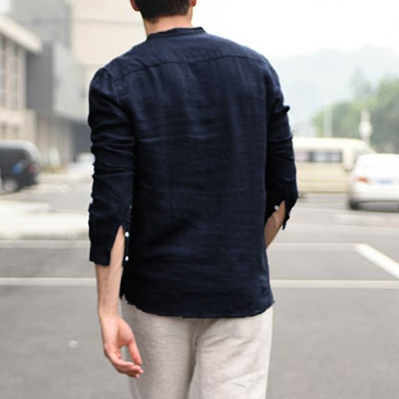 Men's Plaid Collar Shirt - Classic Casual Style