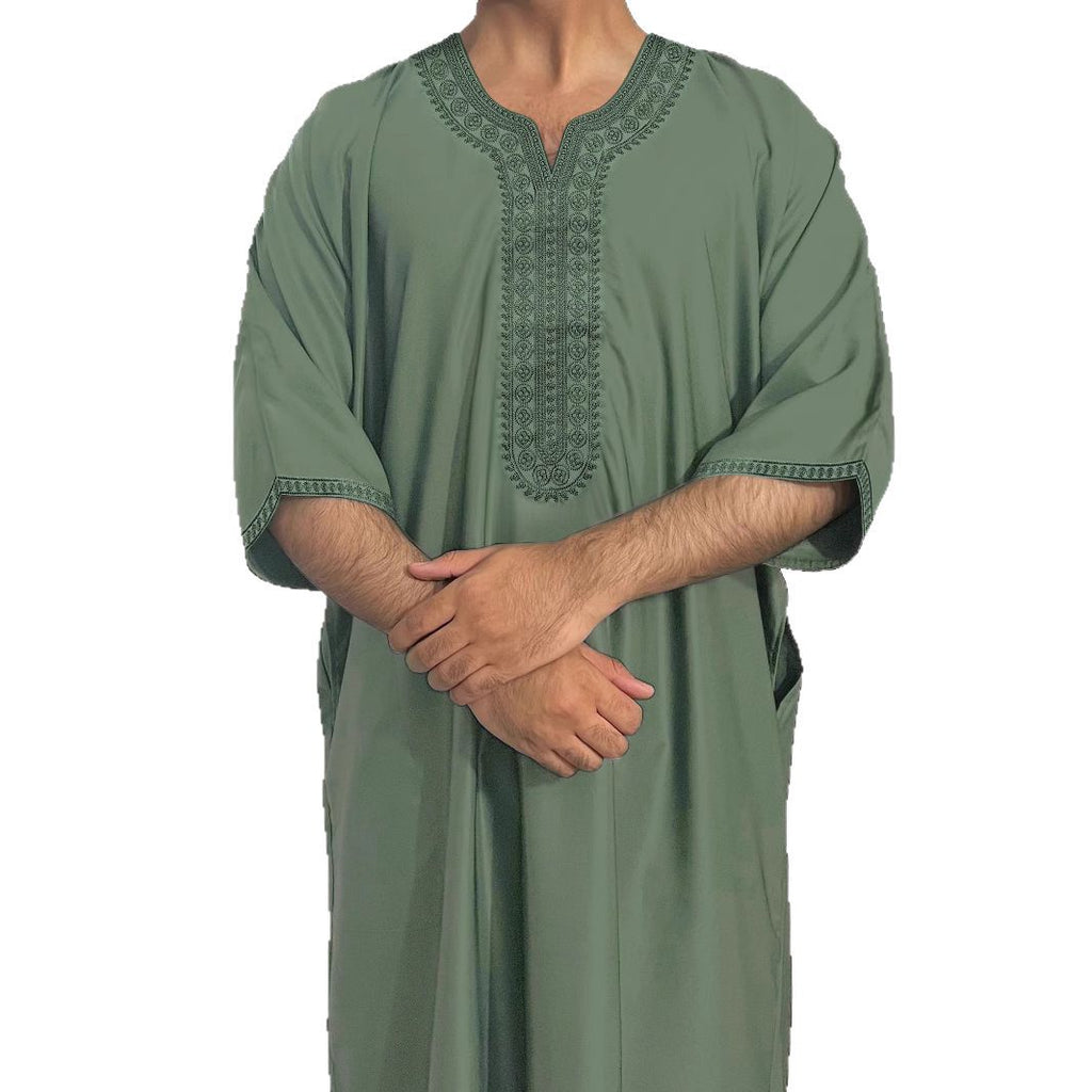 Men's Muslim Loose Robe - Comfortable Islamic Thobe