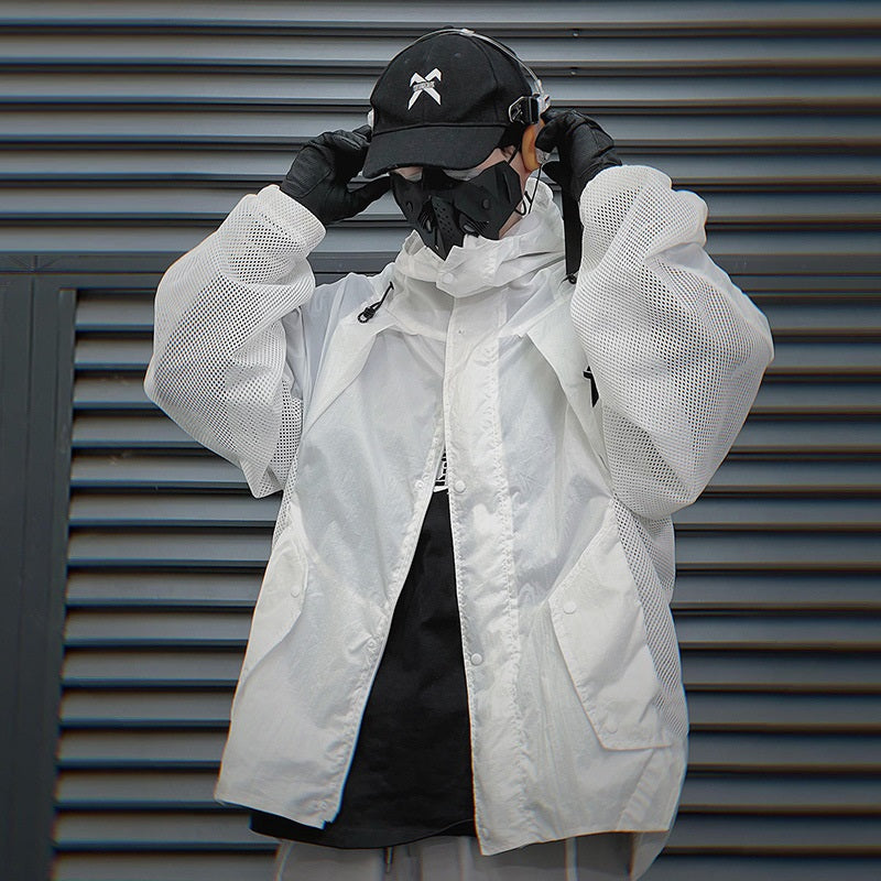 Men's Hooded Sun Protection Jacket - Lightweight UV Shield
