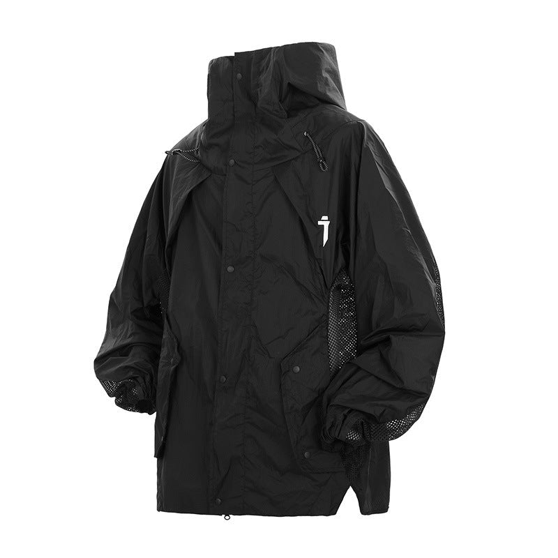 Men's Hooded Sun Protection Jacket - Lightweight UV Shield