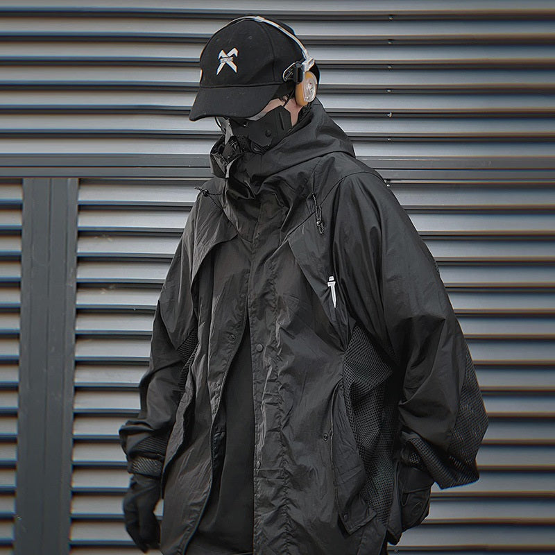 Men's Hooded Sun Protection Jacket - Lightweight UV Shield
