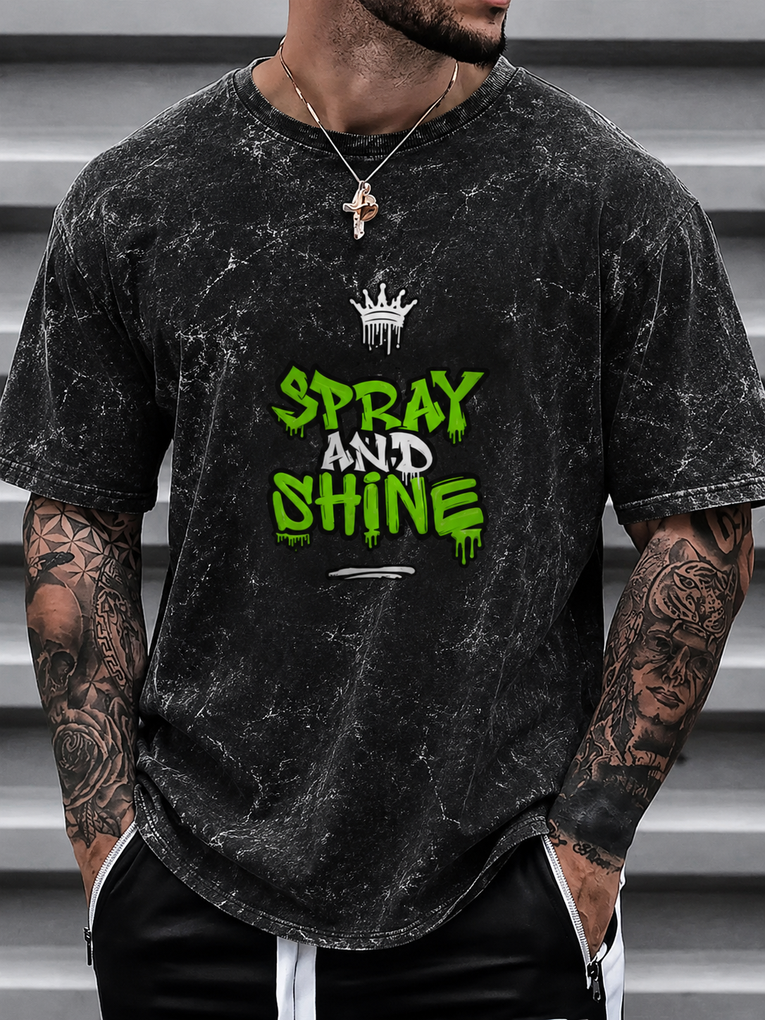 Unisex Acid Washed Oversized T-shirts