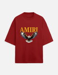 Tripster Men Printed Round Neck Cotton Blend Red T-Shirt