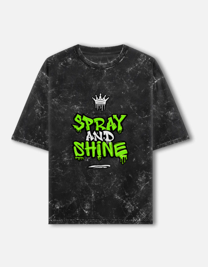Unisex Acid Washed Oversized T-shirts