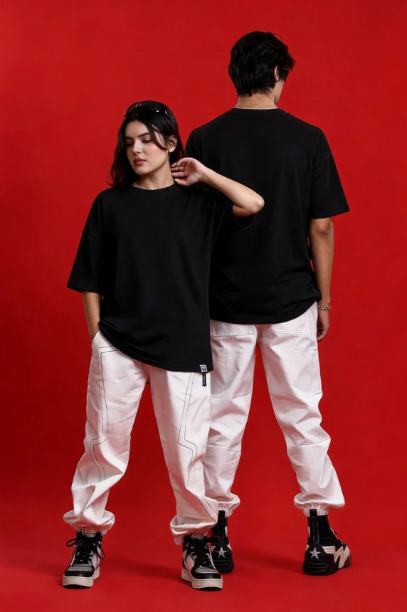 Oversized Black T-Shirts For Men And Women
