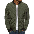 Men's Rhombus Design Casual Coat - Trendy Outerwear