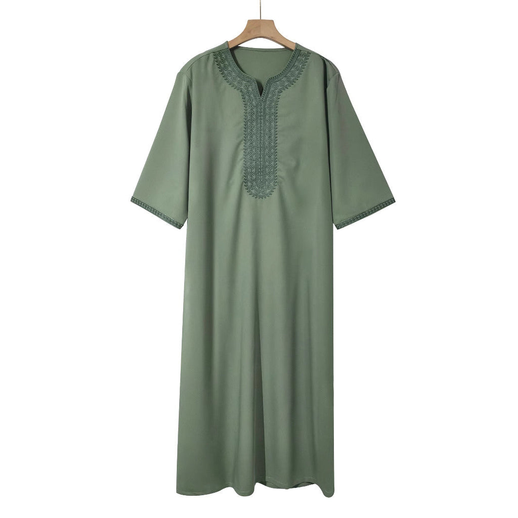 Men's Muslim Loose Robe - Comfortable Islamic Thobe
