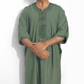 Men's Muslim Loose Robe - Comfortable Islamic Thobe